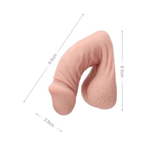 VSC Novità - Dildo con Packer "Easy Squeezy" in Silicone Morbido - 10,6 cm