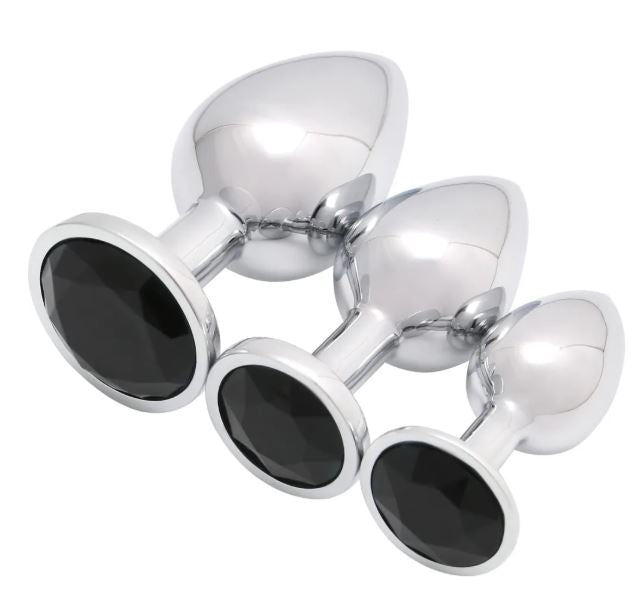 VSC Novità - Plug Anale con Diamante Nero - M