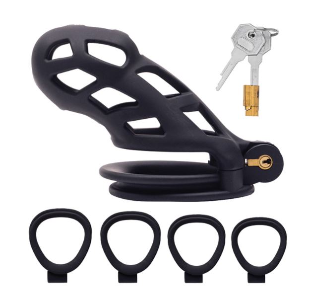 Fantasy Toys - ABS Chastity Belt M - Black
