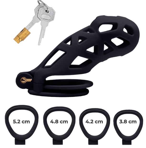 Fantasy Toys - ABS Chastity Belt L - Black