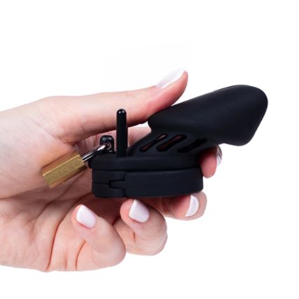 Fantasy Toys - Silicone Chastity Belt - Black