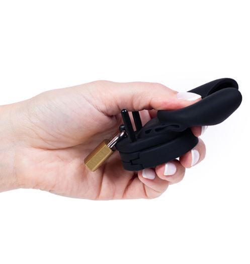 Fantasy Toys - Silicone Chastity Belt - Black