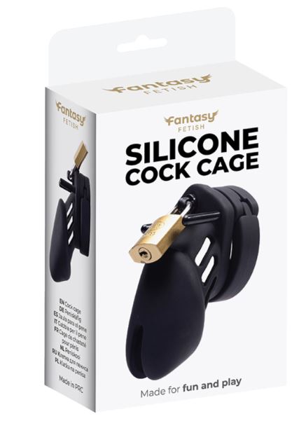 Fantasy Toys - Silicone Chastity Belt - Black