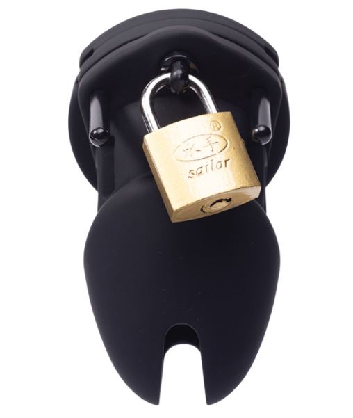 Fantasy Toys - Silicone Chastity Belt - Black