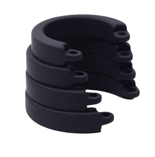 Fantasy Toys - Silicone Chastity Belt - Black