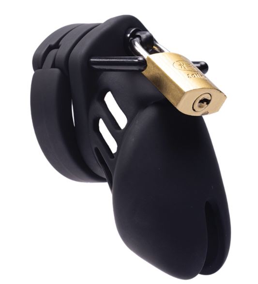 Fantasy Toys - Silicone Chastity Belt - Black