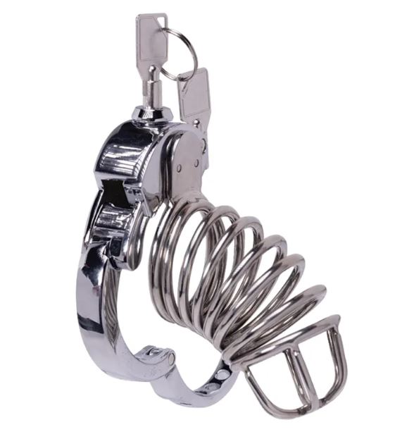 Fantasy Toys - Stainless Steel Chastity Belt 1