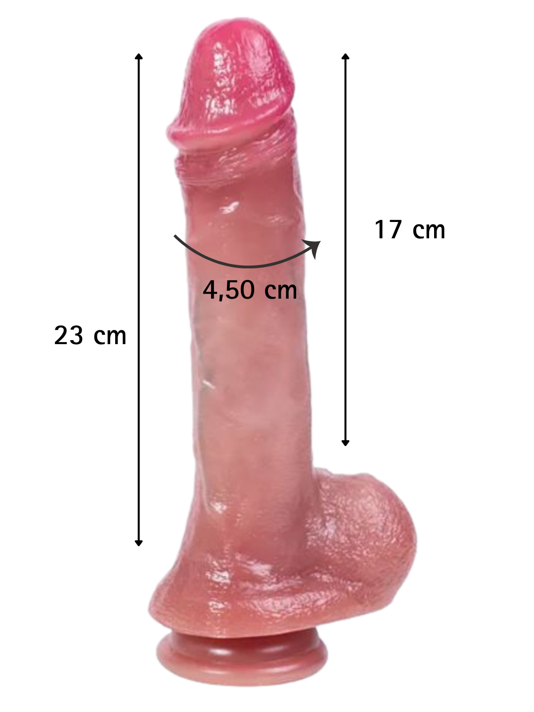 Fantasy Toys - Ultra Realistic Dildo Soft Skin - 23 cm