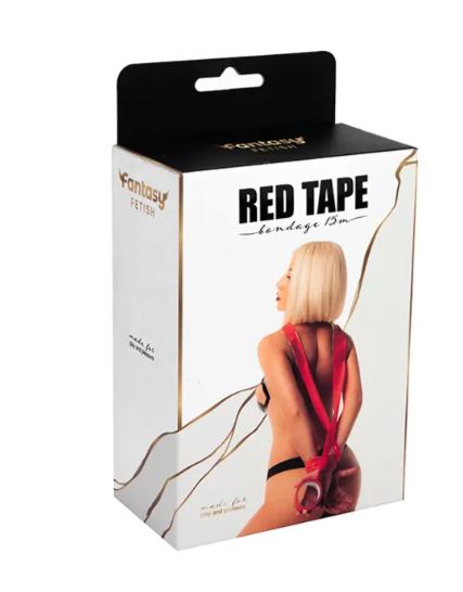 Fantasy Fetish - Red Bondage Tape - 15 m