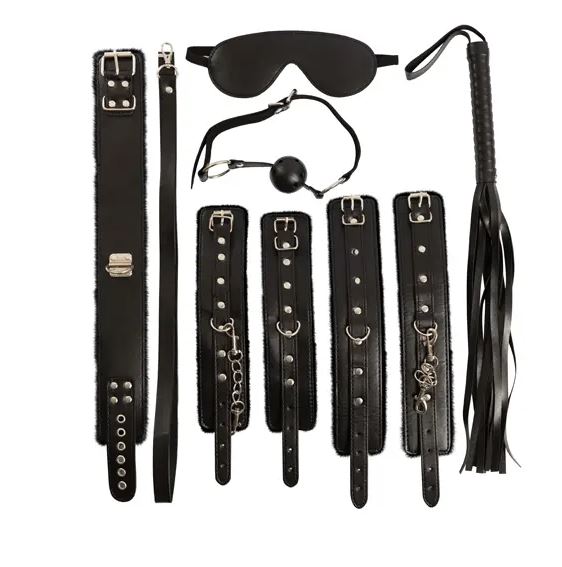 Fantasy Fetish - Set BDSM 8 Pezzi - Nero