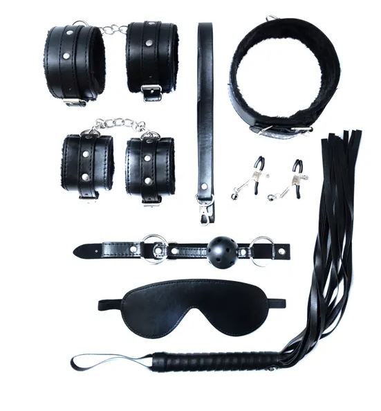 Fantasy Fetish - Set BDSM 8 Pezzi - Nero