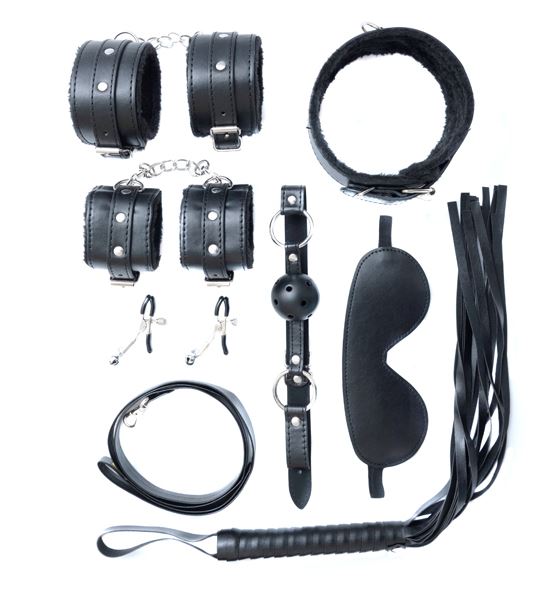 Fantasy Fetish - Set BDSM 8 Pezzi - Nero