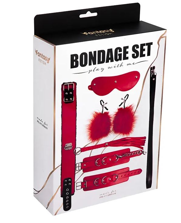 Fantasy Fetish - Set BDSM 6 Pezzi - Rosso