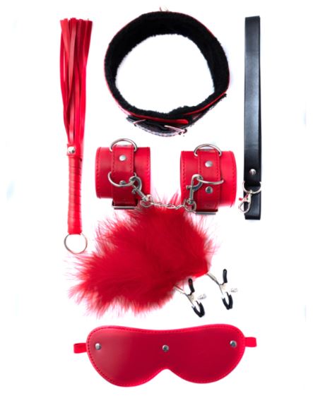 Fantasy Fetish - Set BDSM 6 Pezzi - Rosso