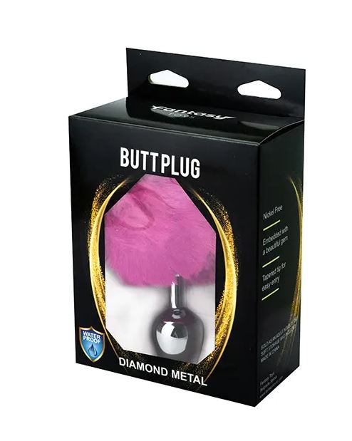 Fantasy Toys - Plug con Pompon - Fucsia