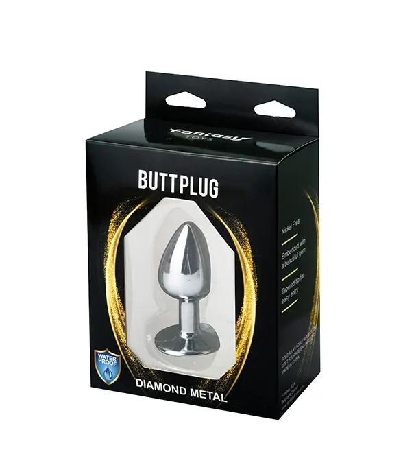 Fantasy Toys - Aluminum Plug with Red Jewel - M