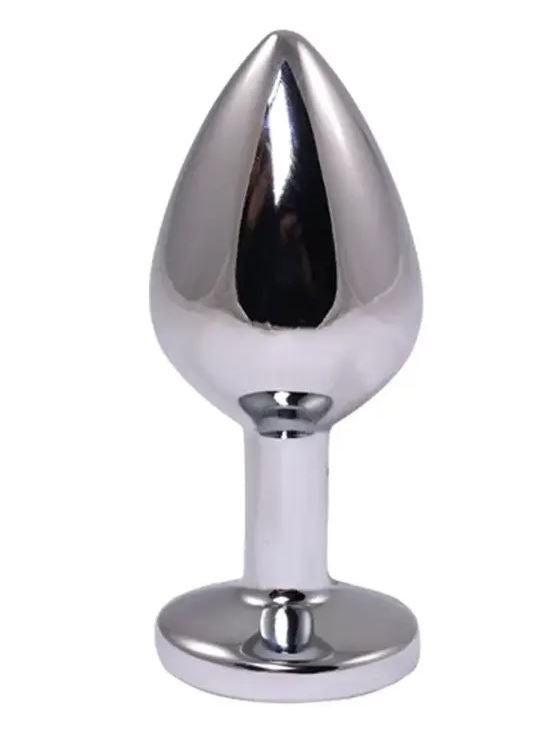 Fantasy Toys - Aluminum Plug with Red Jewel - M