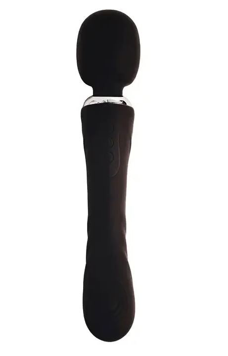 Fantasy Toys - 2 in 1 Vibrator Wand and G-Spot - Black - Pontus