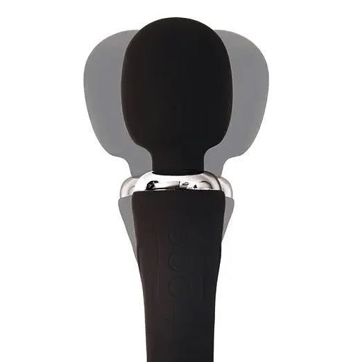 Fantasy Toys - 2 in 1 Vibrator Wand and G-Spot - Black - Pontus