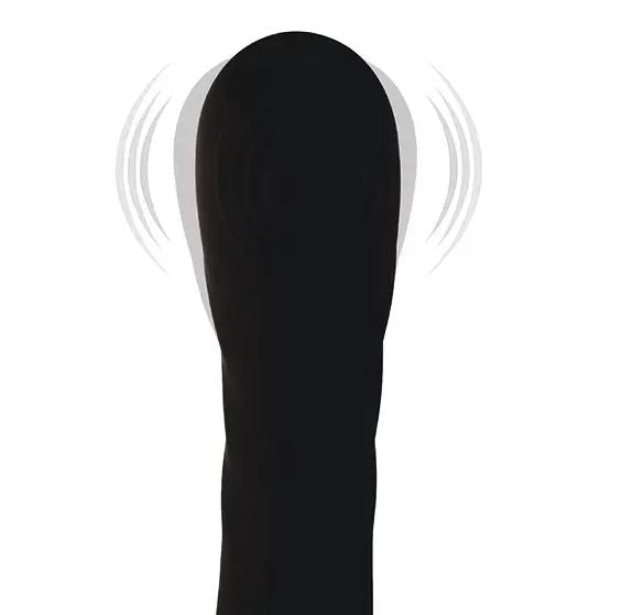 Fantasy Toys - 2 in 1 Vibrator Wand and G-Spot - Black - Pontus