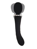 Fantasy Toys - 2 in 1 Vibrator Wand and G-Spot - Black - Pontus