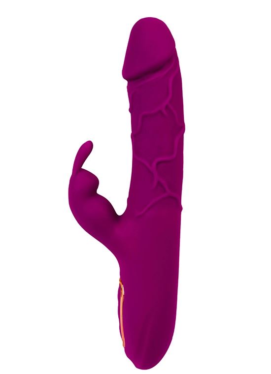 Fantasy Toys - Realistic Heated Rabbit Vibrator - Purple - Helios