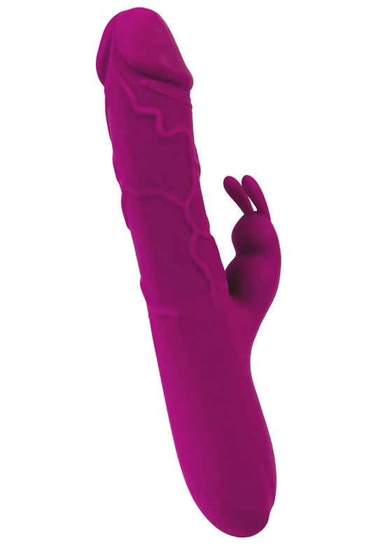 Fantasy Toys - Realistic Heated Rabbit Vibrator - Purple - Helios