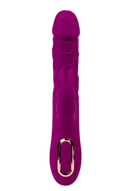 Fantasy Toys - Realistic Heated Rabbit Vibrator - Purple - Helios