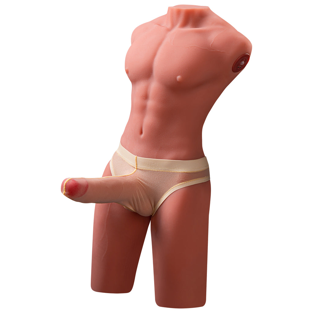 Xise - Jason - Full Torso with Thrusting and Vibrating Dildo - 6.7"