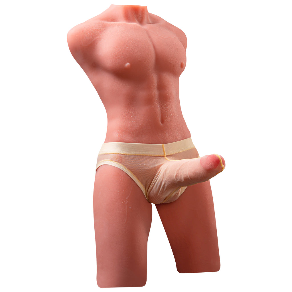 Xise - Jason - Full Torso with Thrusting and Vibrating Dildo - 6.7"