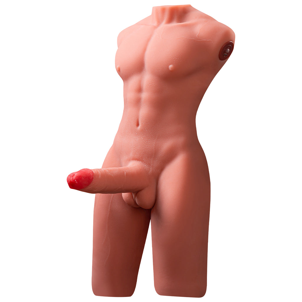 Xise - Jason - Full Torso with Thrusting and Vibrating Dildo - 6.7"