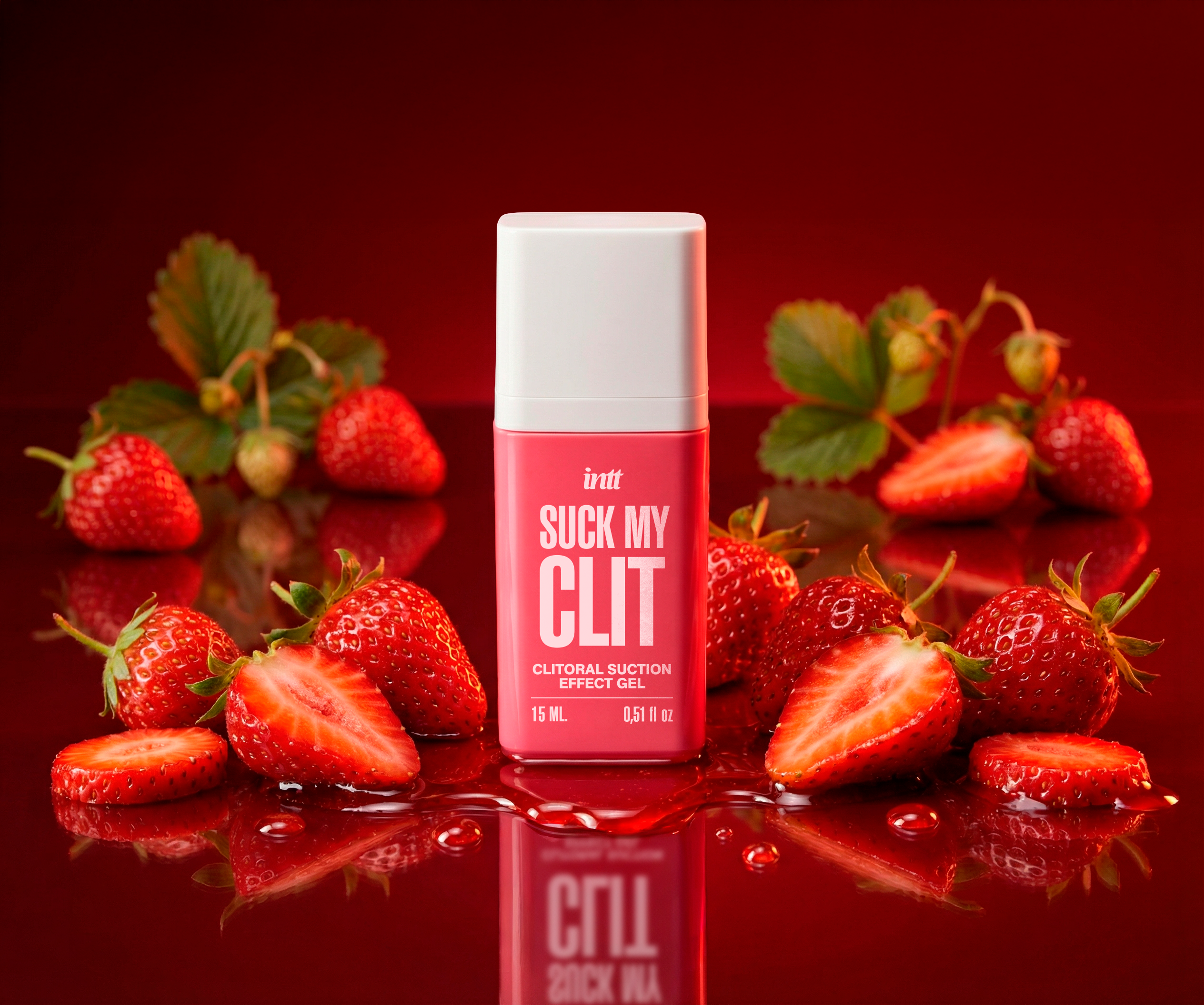 Intt - Kissable Clitoral Gel Suction Effect - Strawberry