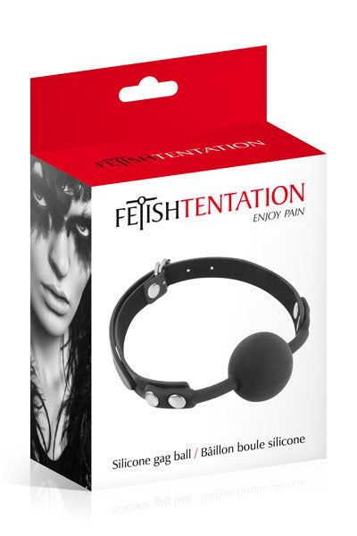Fetish Tentation - Bavaglio a Sfera Regolabile - Nero