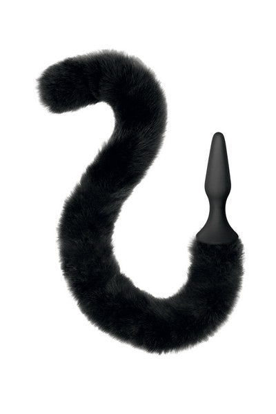 Sweet Caress - Cat Tail Butt Plug - Black