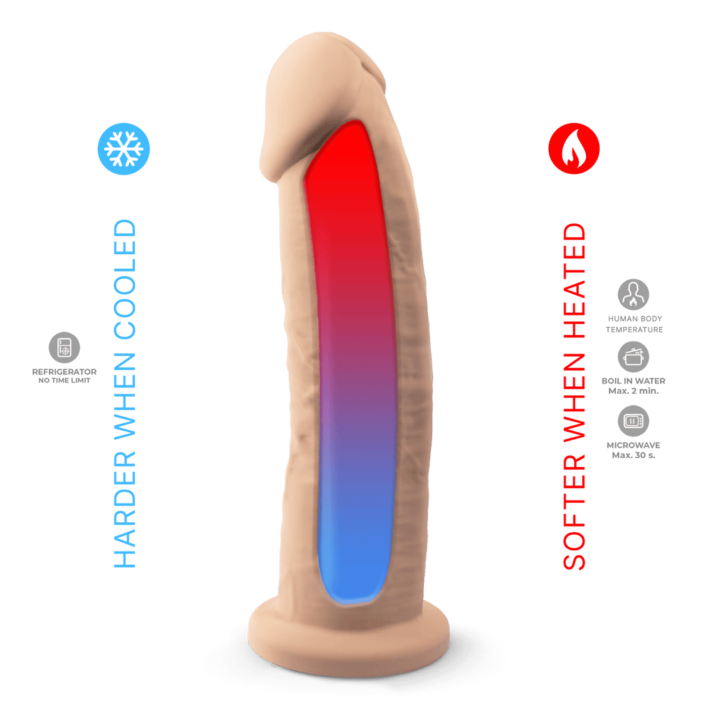 Silexd - Dildo Premium Silicone Mod.2 22,8 cm - Color Carne