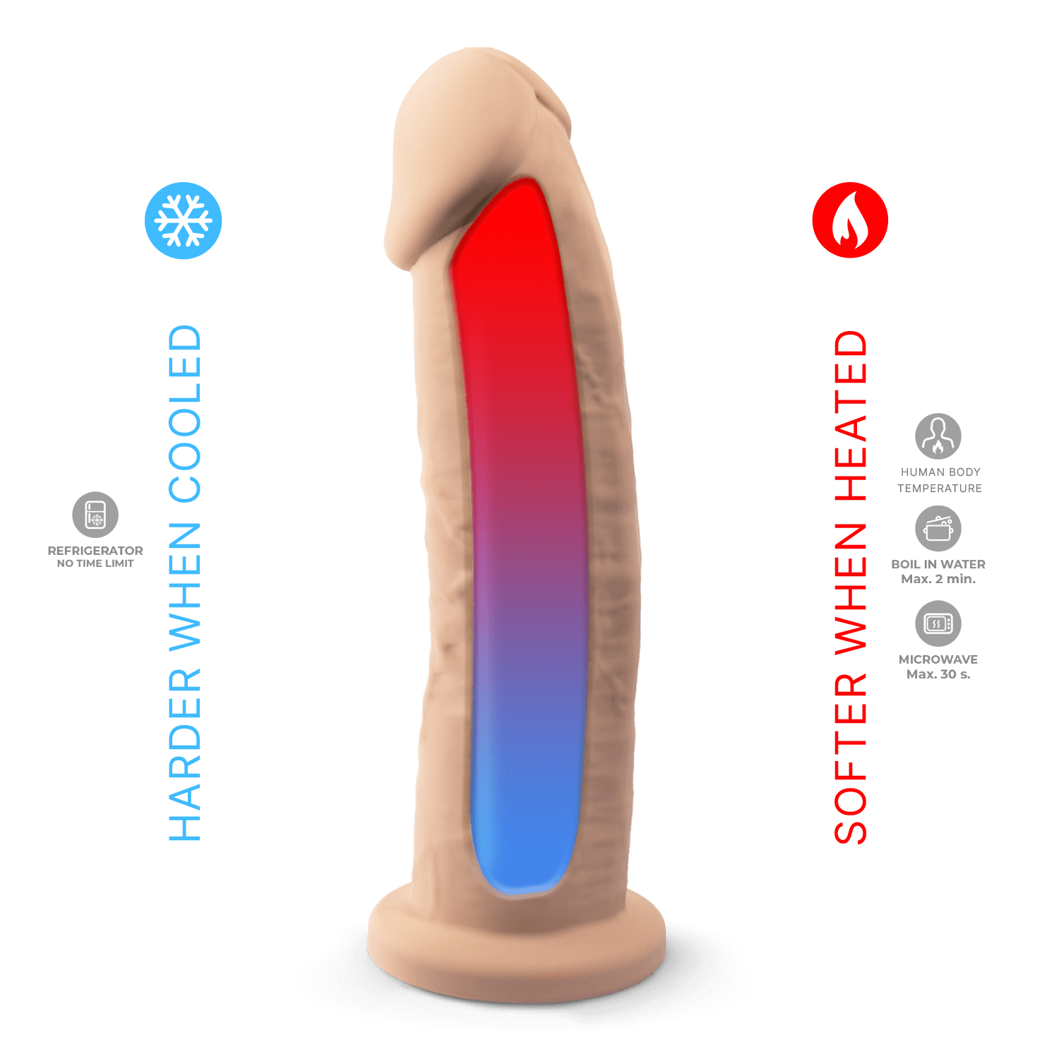 Silexd - Dildo Premium Silicone Mod.2 22,8 cm - Color Carne