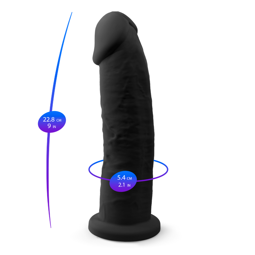 Silexd - Dildo in Silicone Premium Mod.2 23 cm - Nero