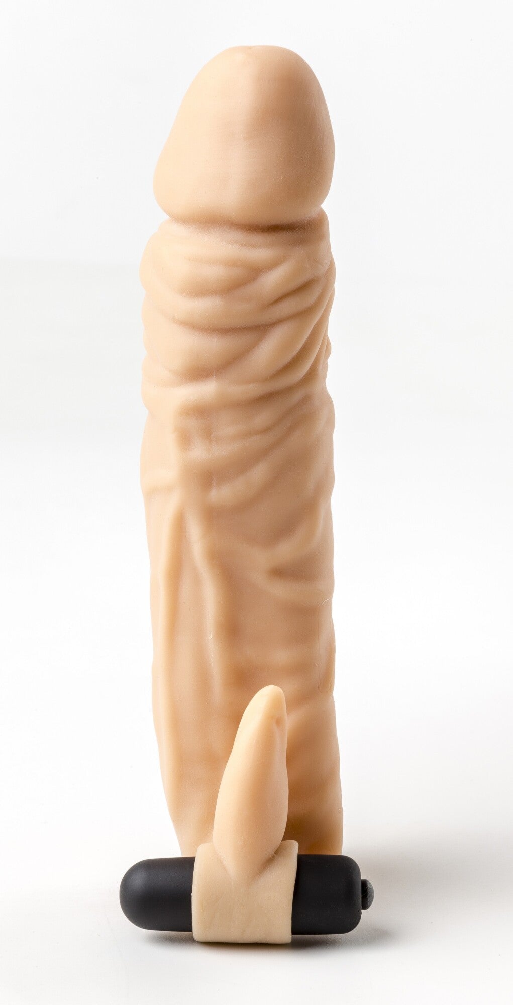 REALISTIC PENIS SHEATH S4 FLESH 20 CM WITH VIBRATION