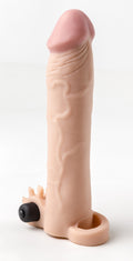 Guaina per pene realistica S5 colore carne 19 cm con vibrazione