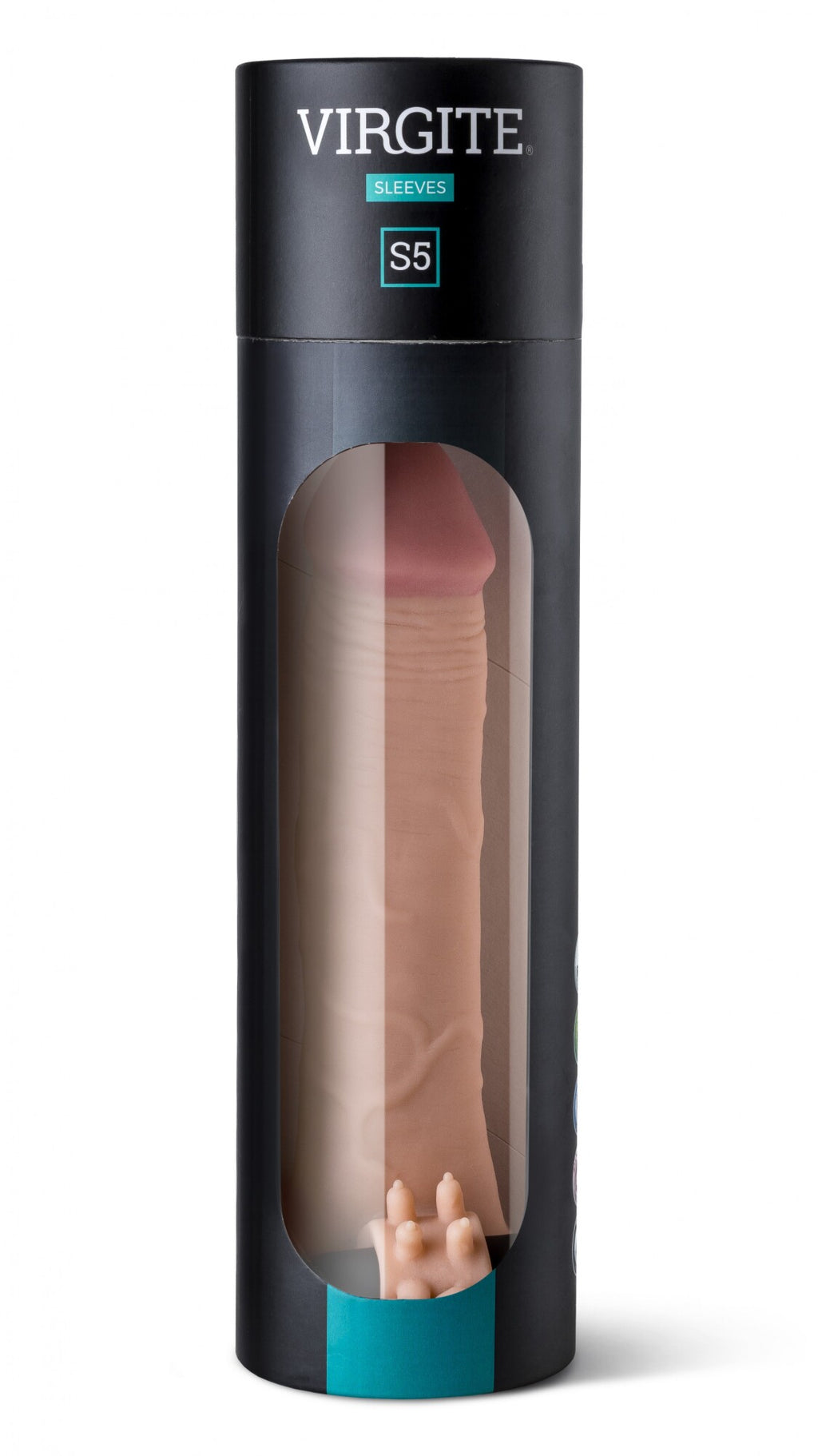 Guaina per pene realistica S5 colore carne 19 cm con vibrazione
