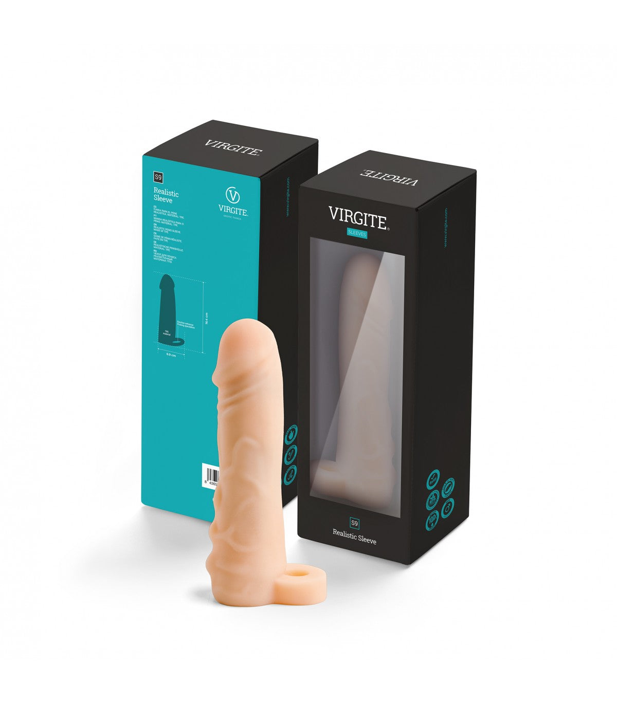 GUAINA REALISTICA PER PENE S9 CARNE 16'4 CM