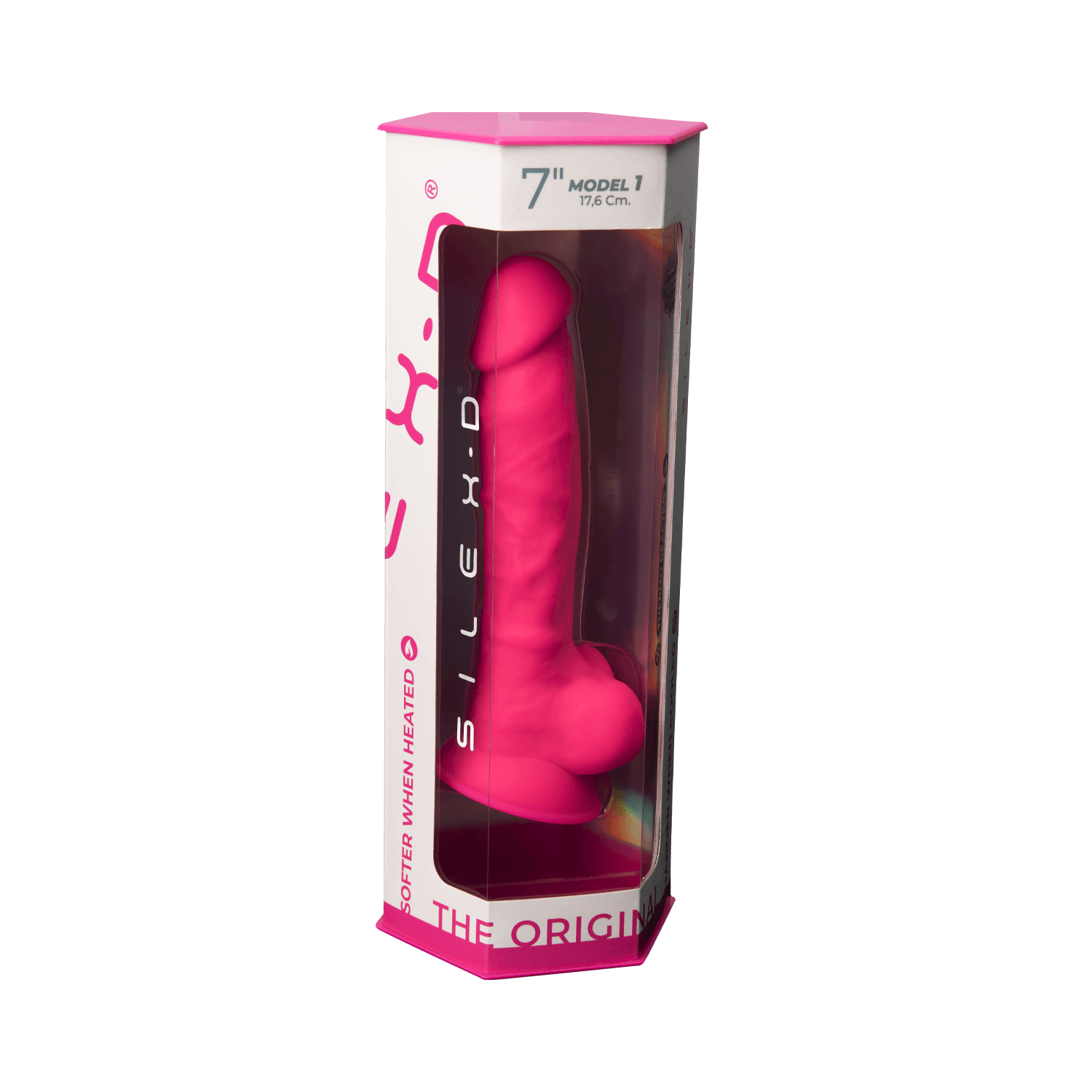 Silexd - Dildo in Silicone Premium Mod.1 7'' - Rosa