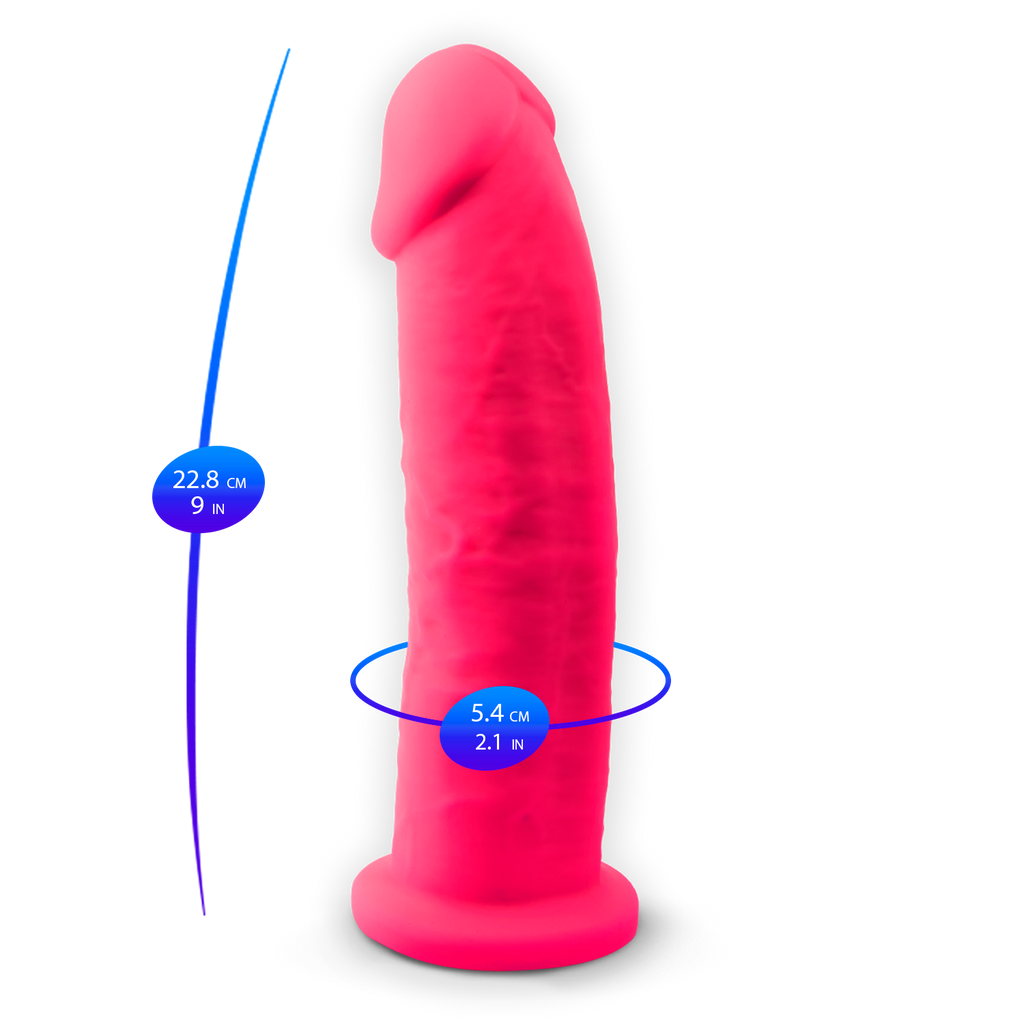 Silexd - Dildo in silicone Premium Mod.2 23 cm - Rosa