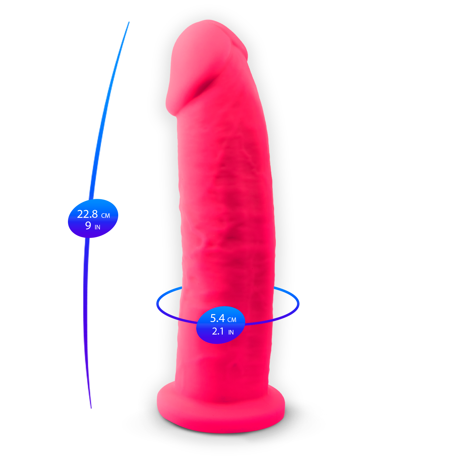 Silexd - Dildo in silicone Premium Mod.2 23 cm - Rosa