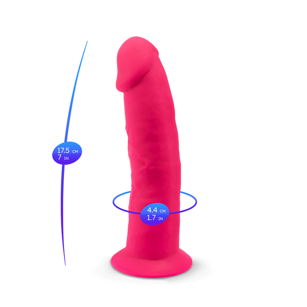 Silexd - Dildo in silicone Premium Mod.2 7,5'' - Rosa