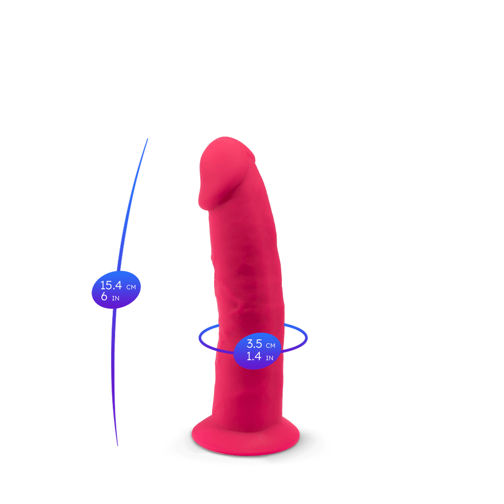 Silexd - Dildo Premium in Silicone Mod.2 6" - Rosa