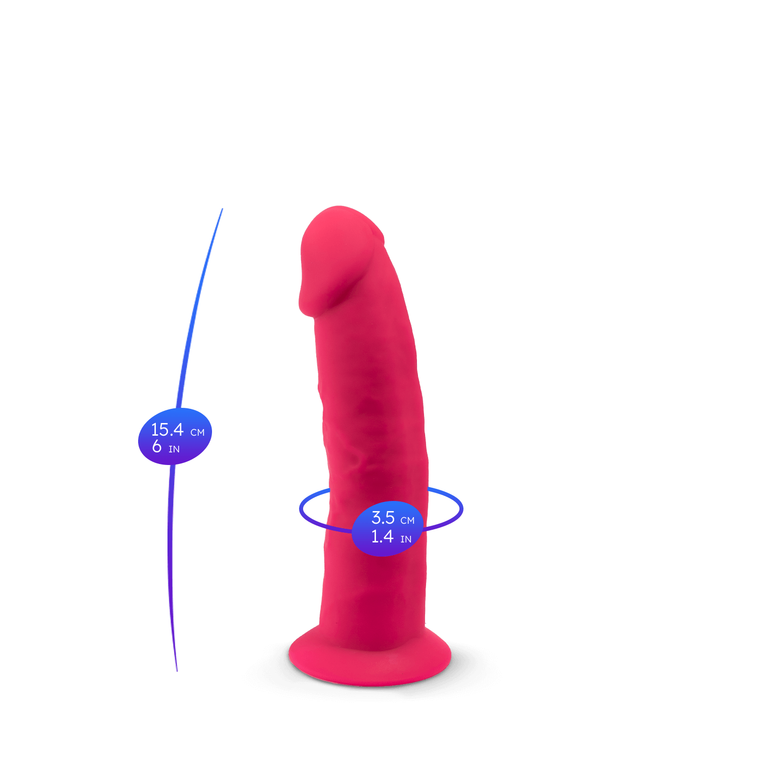 Silexd - Dildo Premium in Silicone Mod.2 6" - Rosa