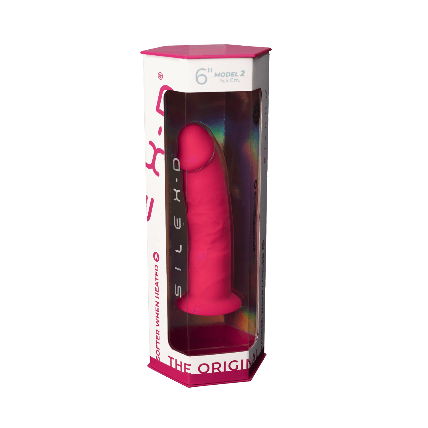 Silexd - Dildo Premium in Silicone Mod.2 6" - Rosa