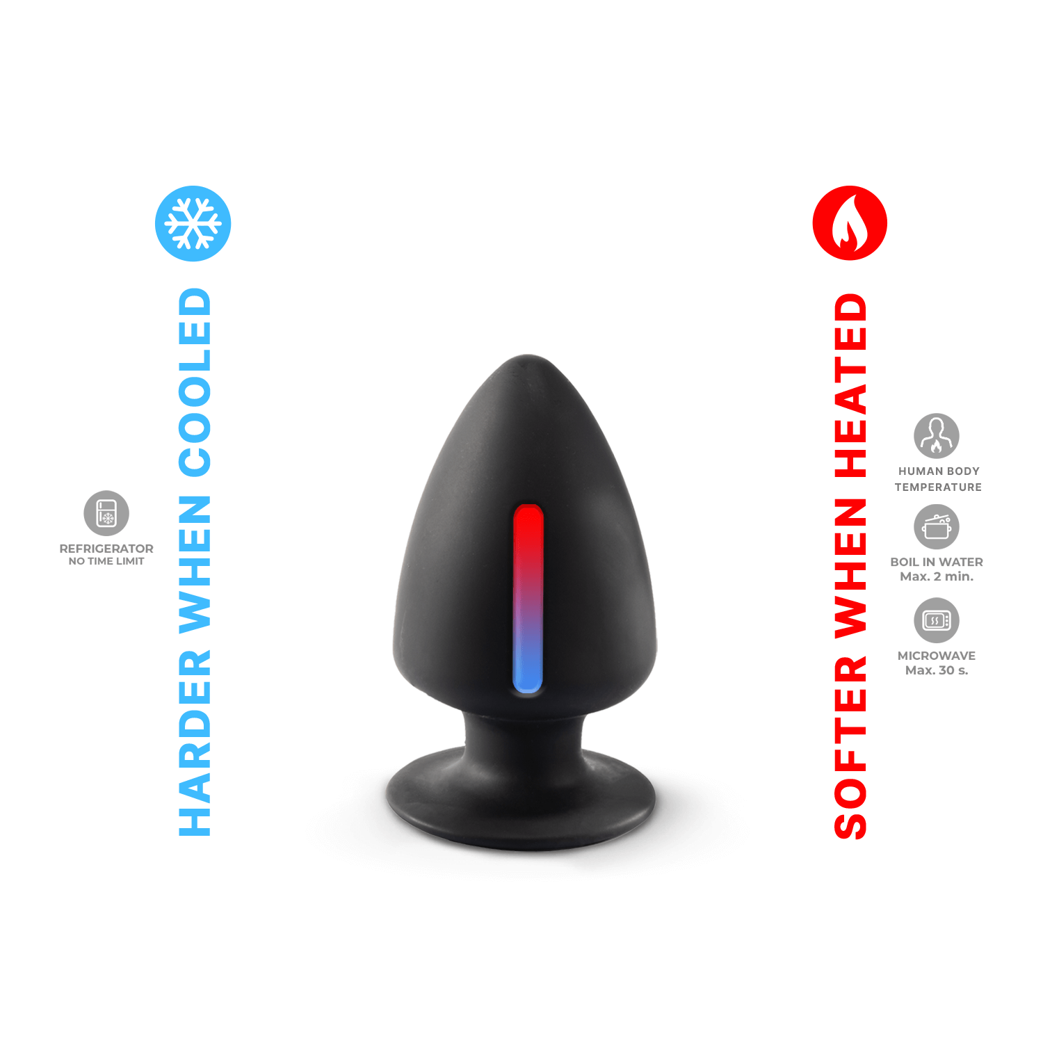 Silexd - Tappo in silicone premium Taglia S - Nero