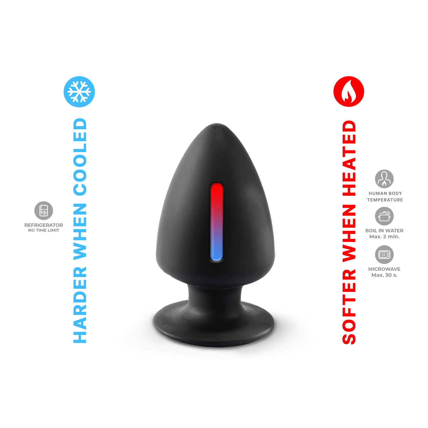 Silexd - Plug in Silicone Premium Taglia M - Nero